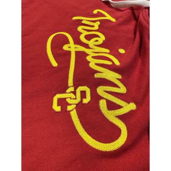 Champion USC Trojans Hoodie Mens Large Red Authentic Pullover Sweater - Picture 2 of 7